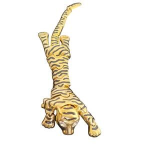 Vintage Articulating Panther Shoulder Link Brooch Pin